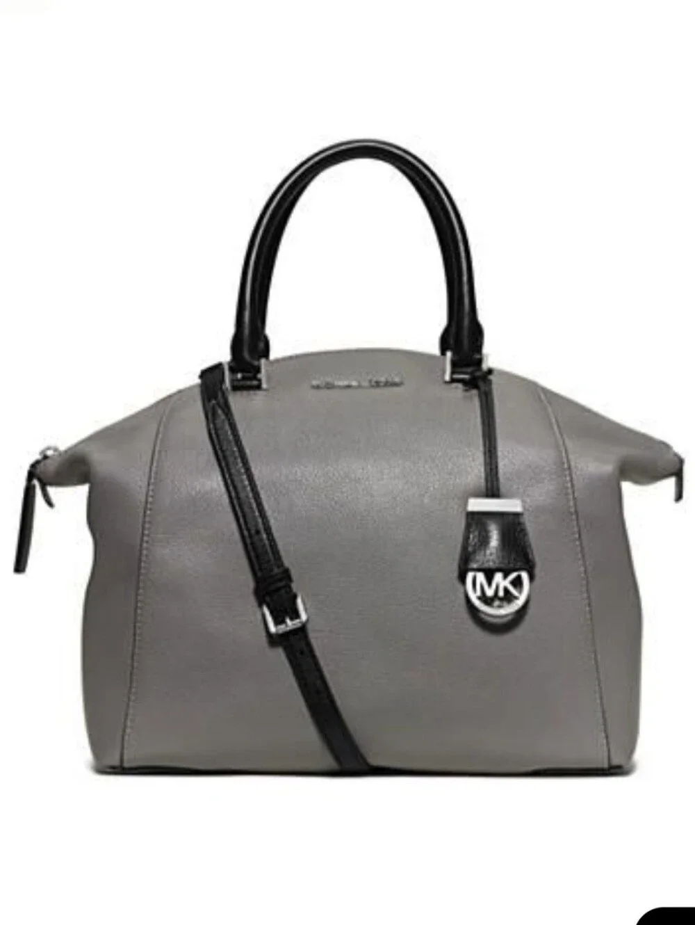 Michael Kors Riley Pebbled Leather Satchel Gray ** NEW!!! **